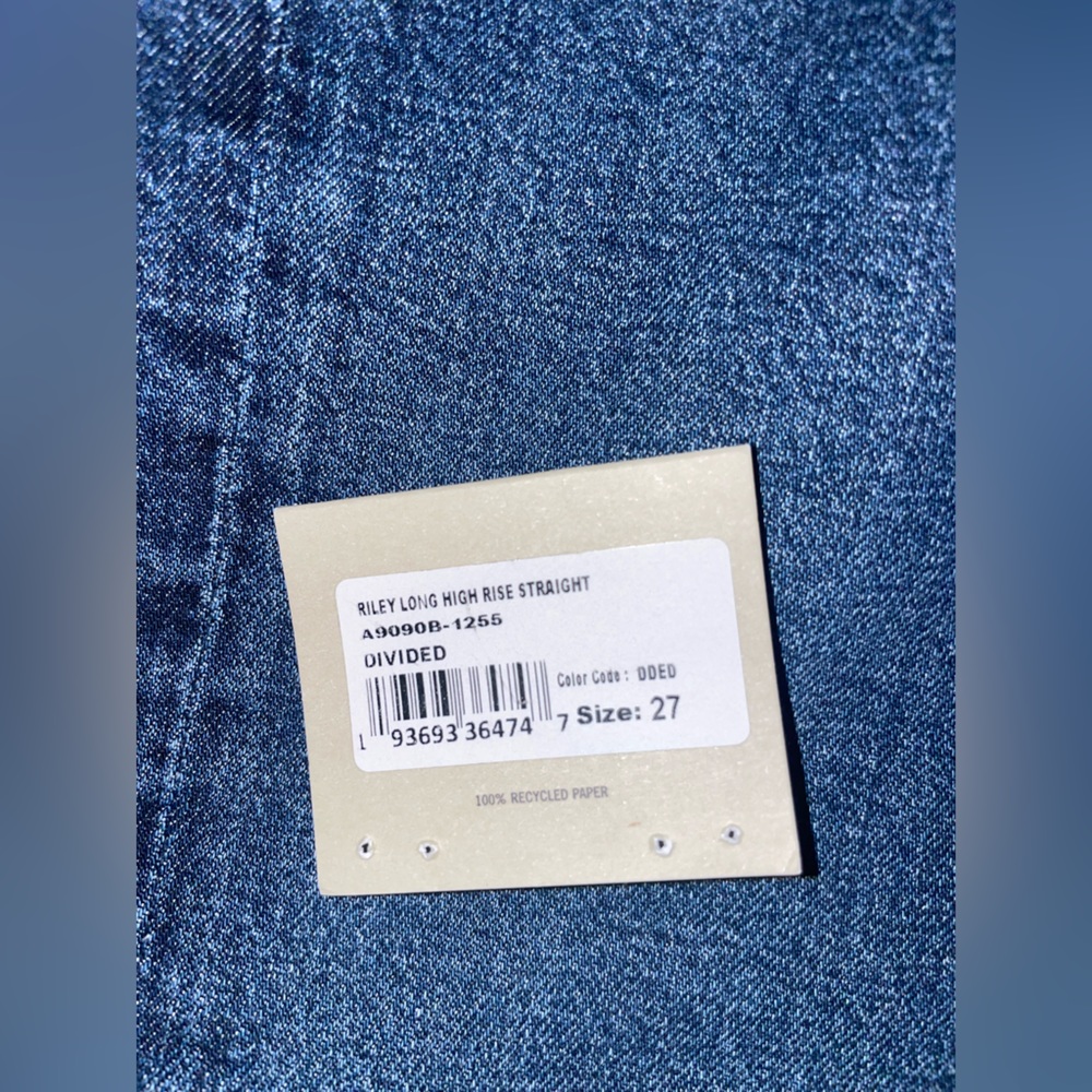 Agolde Riley Long Jean High Rise Straight - Picture 10 of 10